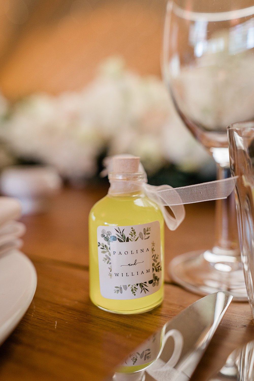 Mini Drink Bottle Favour Walled Garden Yurt Wedding Charlotte Mail Photography