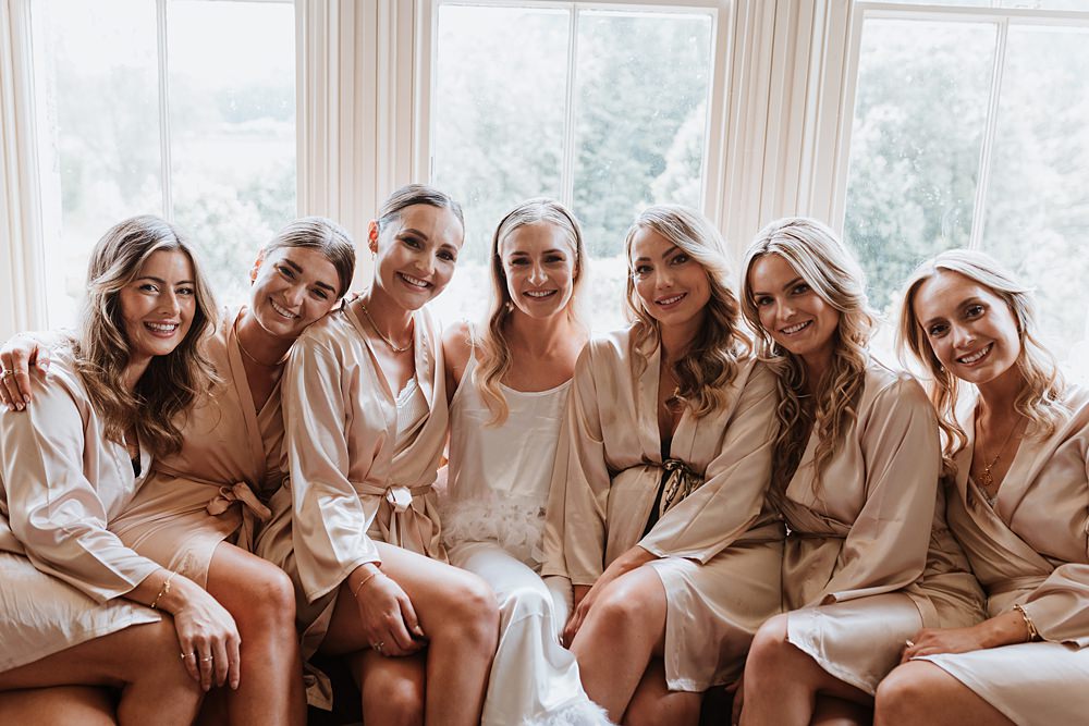 Bridesmaids Bride Robes Wilde Lodge Wedding Pix By Vix
