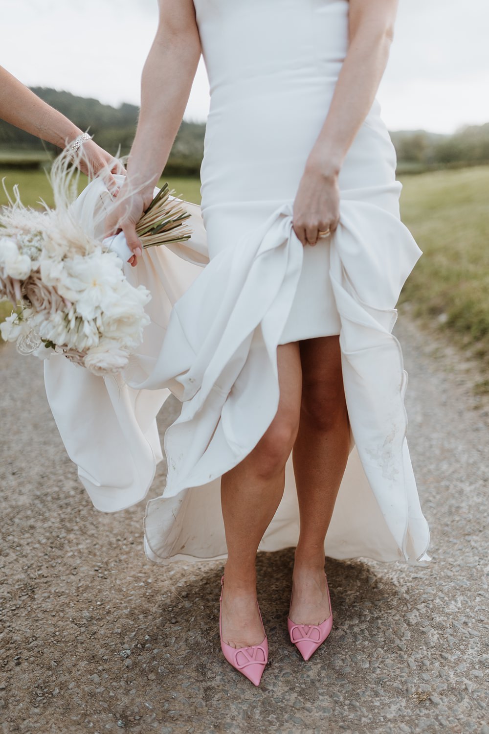 Pink Shoes Bride Wilde Lodge Wedding Pix By Vix