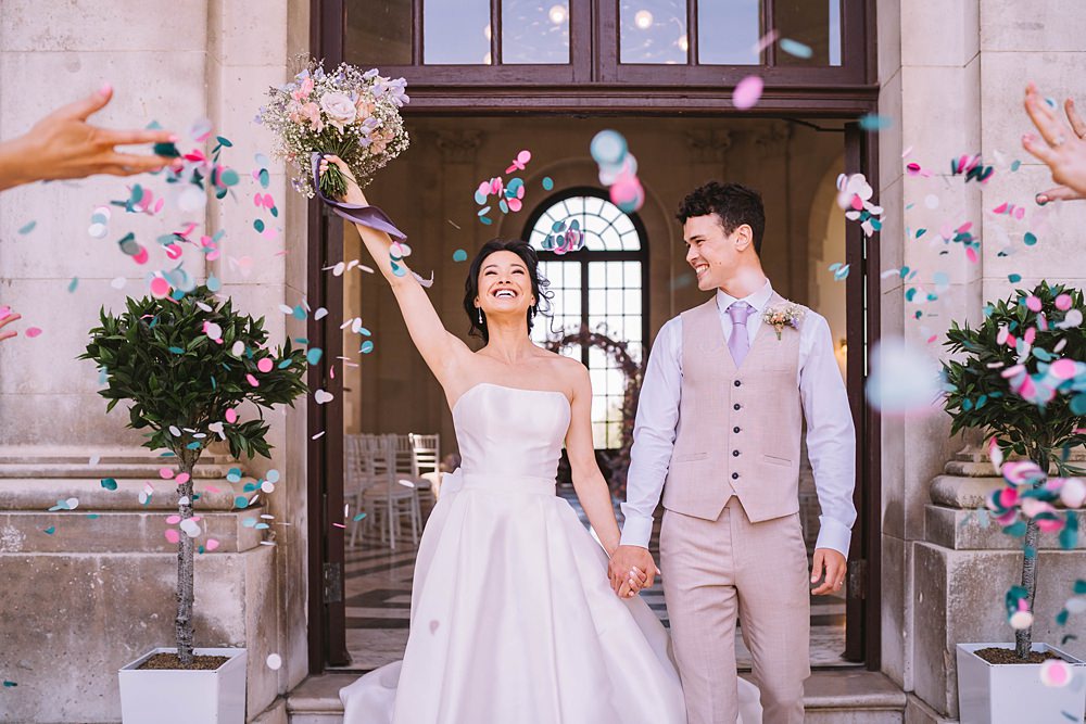 Confetti Throw Williamson Park Wedding Samantha Broadley Photography