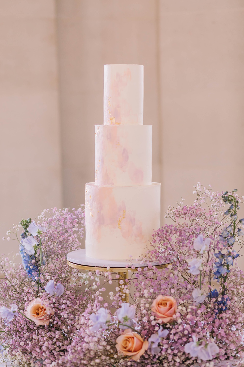 3 Tier Pink White Cake Table Flowers Williamson Park Wedding Samantha Broadley Photography