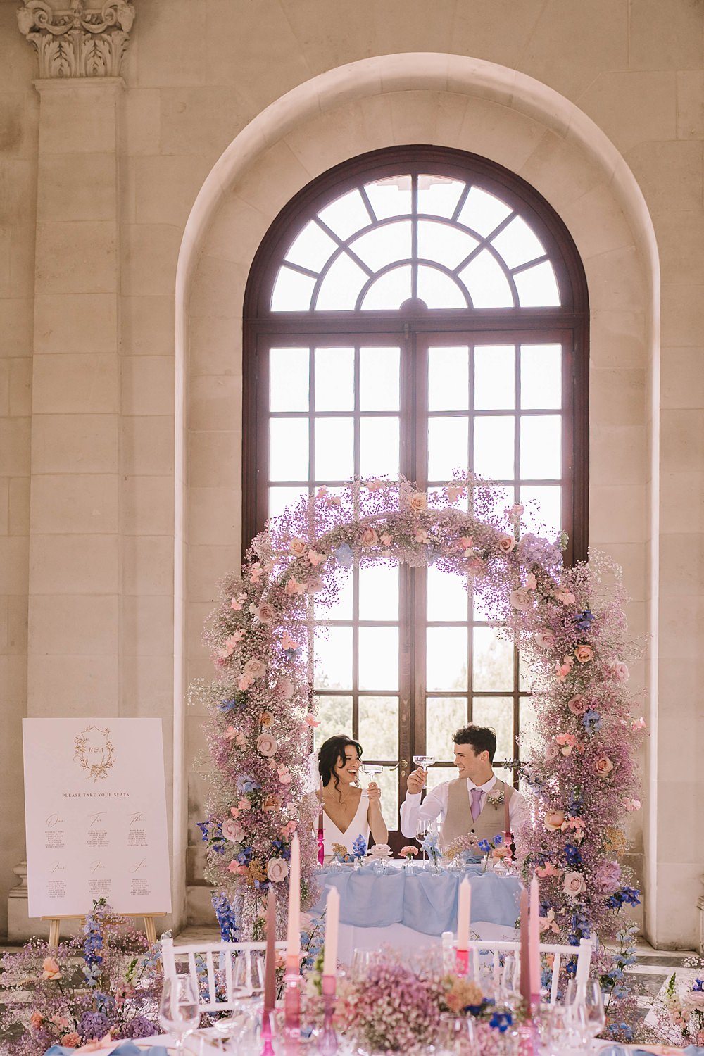 Top Table Flower Arch Decor Williamson Park Wedding Samantha Broadley Photography