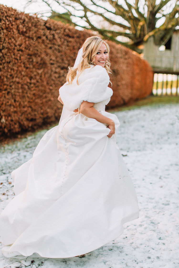 Winter Wedding Dress Bride Caroline Castigliano The Gibsons