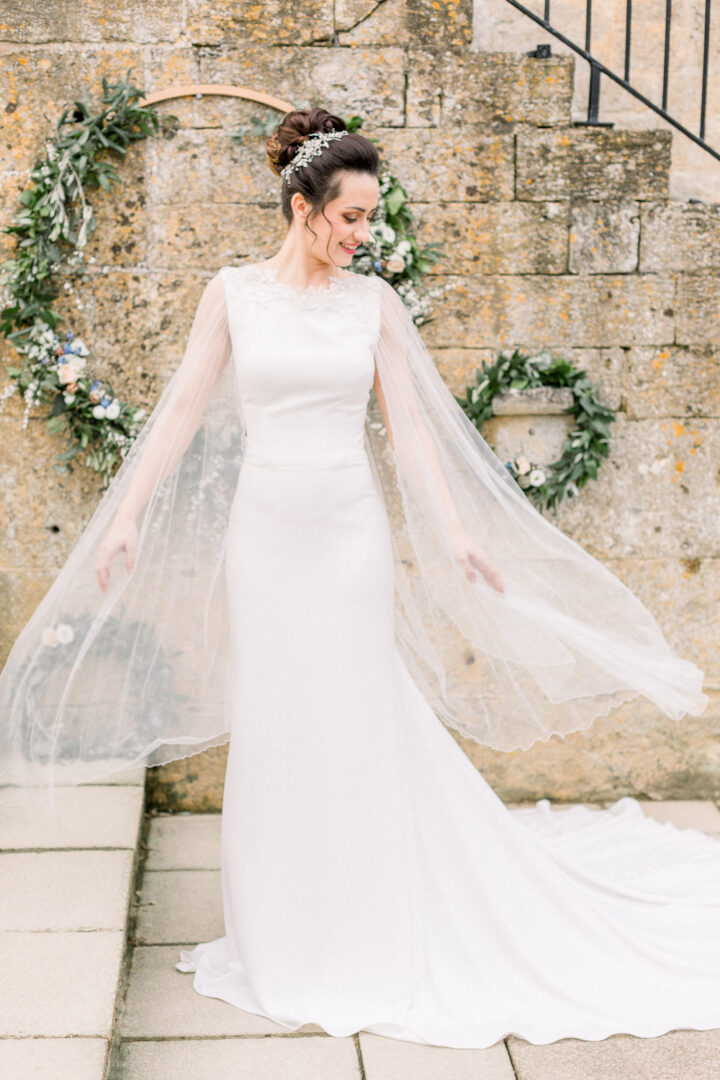 Winter Wedding Dresses Shift High Neck Joanna Briggs Photography