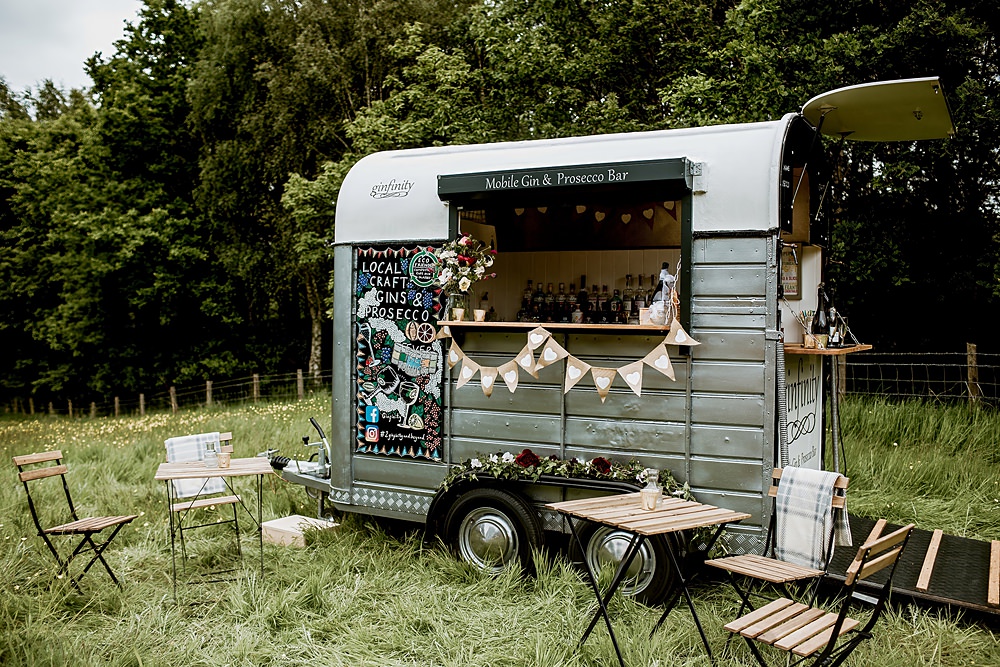 Horse Box Bar Drinks Barnfield Wedding Sonder Lust Photography