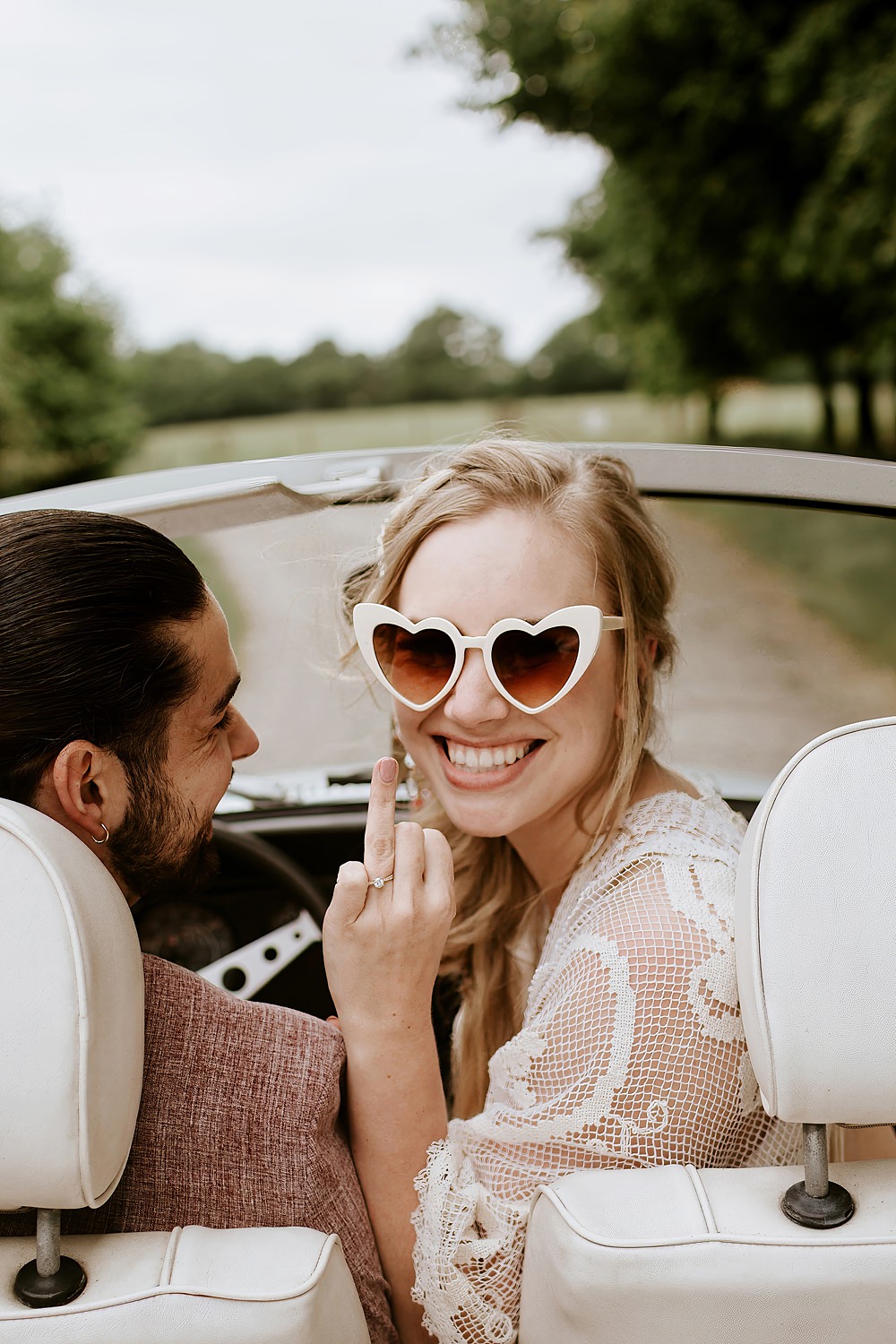 Heart Sunglasses Bride Barnfield Wedding Sonder Lust Photography