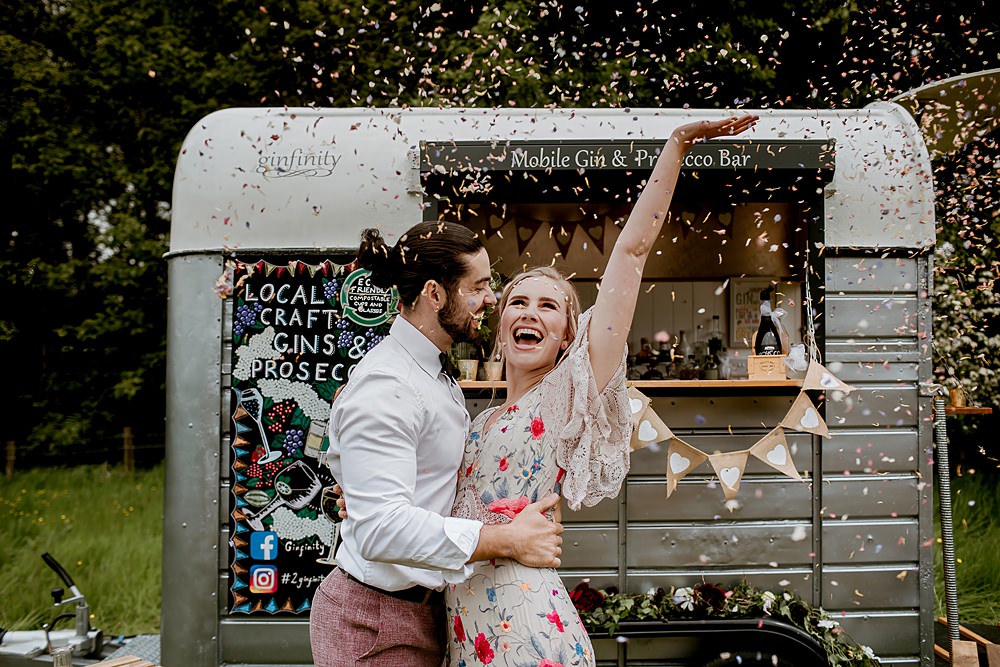 Barnfield Wedding Sonder Lust Photography Horse Box Bar Drinks
