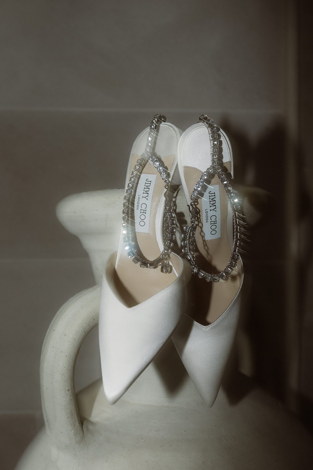 Jimmy Choo Bride Shoes Heels Château Ste-Agnès Wedding Crémeux Photo