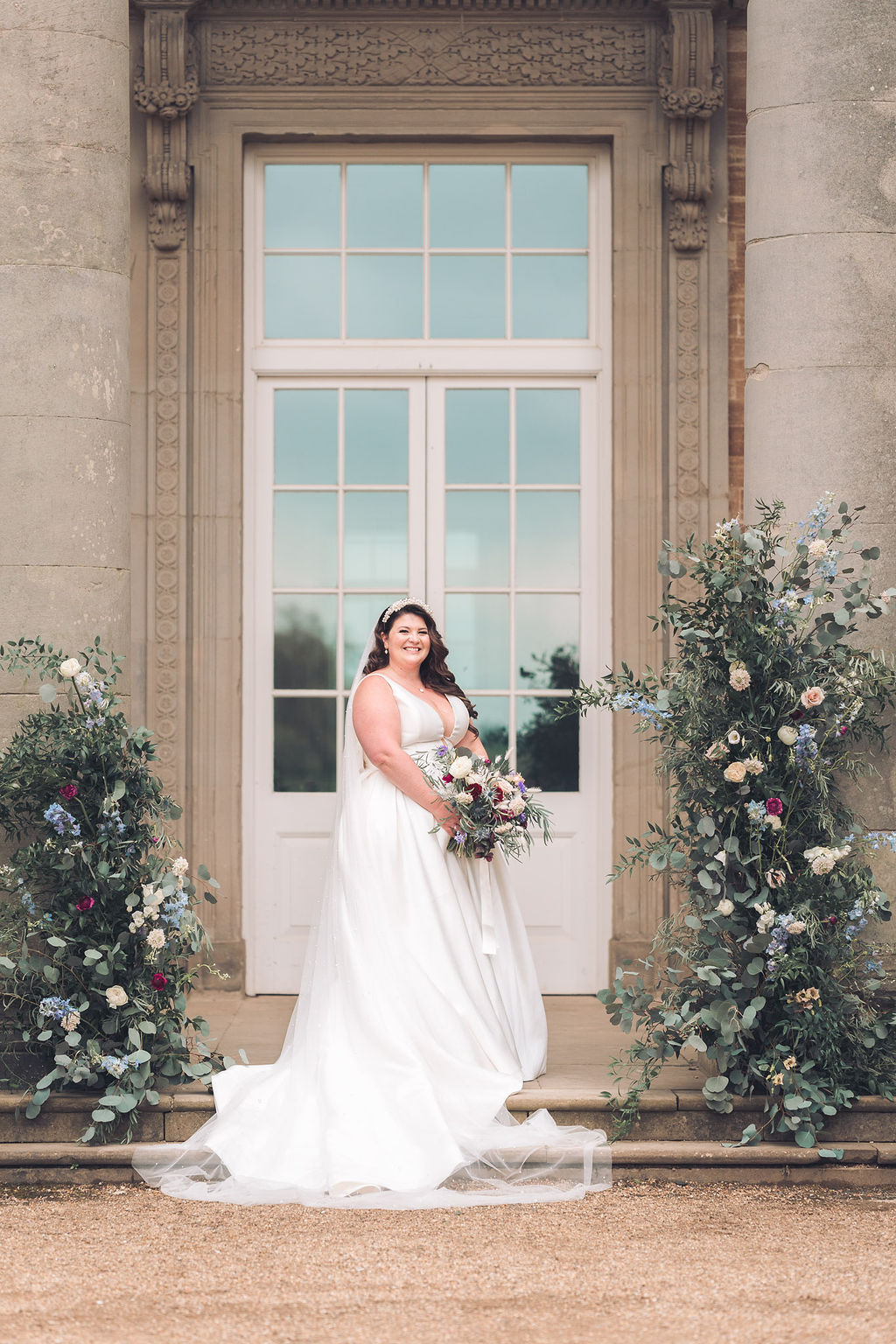Dress Gown Bride Bow Back A Liine Compton Verney Wedding Story Ellie Mac Photography