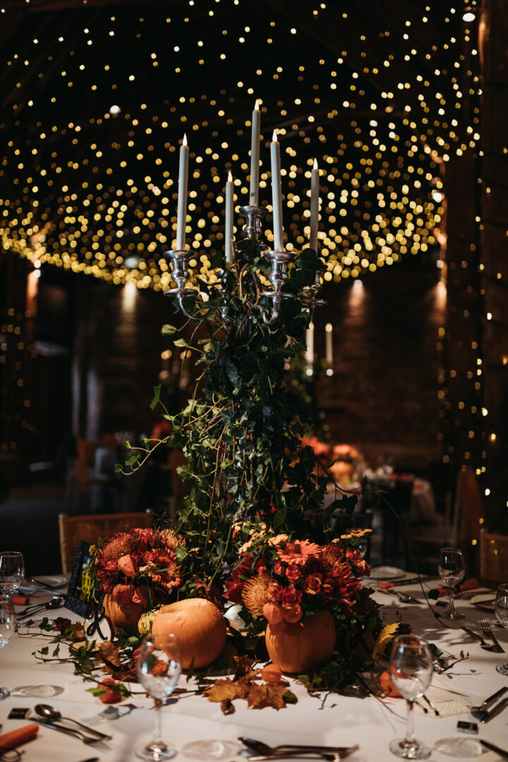 Harry Potter Centrepiece Candelabra Pumpkin Decor Thyme Lane Photography