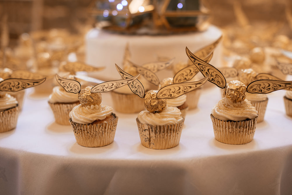 Harry Potter Wedding Cupcake Golden Snitches Jules Barron