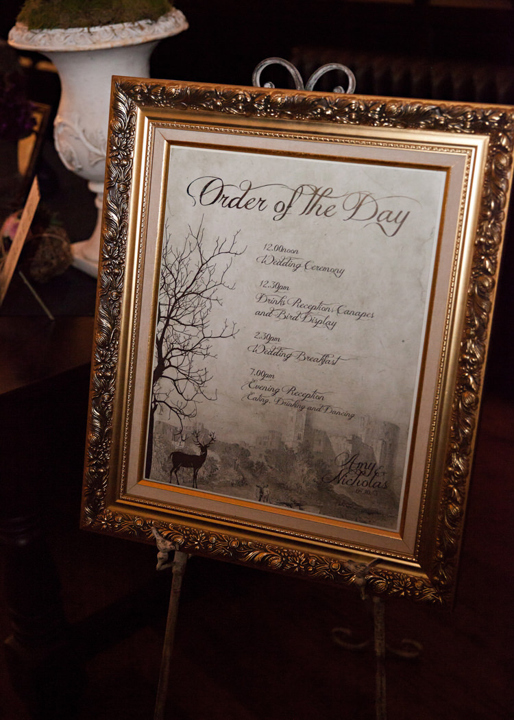 Harry Potter Wedding Ideas Order Day Sign HBA Photography