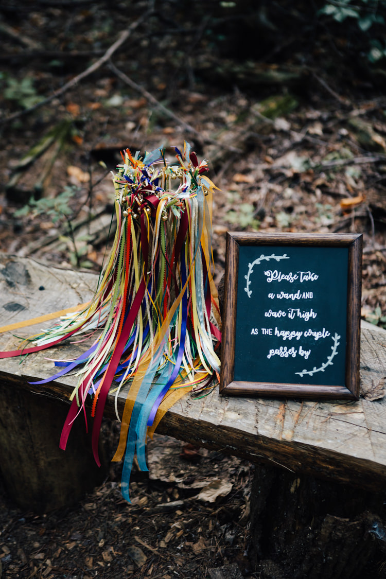 Harry Potter Wedding Ideas Ribbon Wands Amanda Sutton Photography
