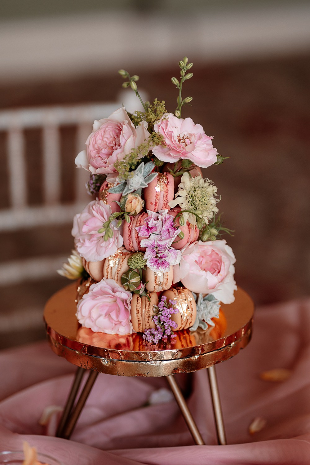 Macaron Tower Flowers Marie Antoinette Wedding Katherine And Her Camera