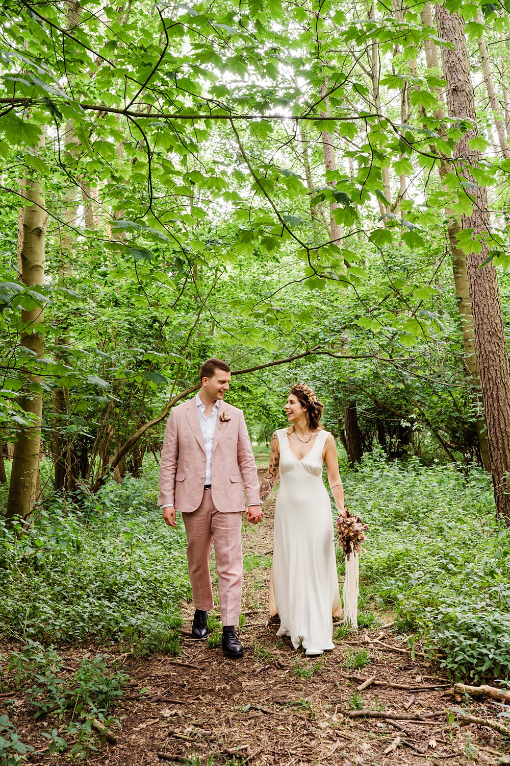 Off Grid Woodland Wedding Purple Kite Photography