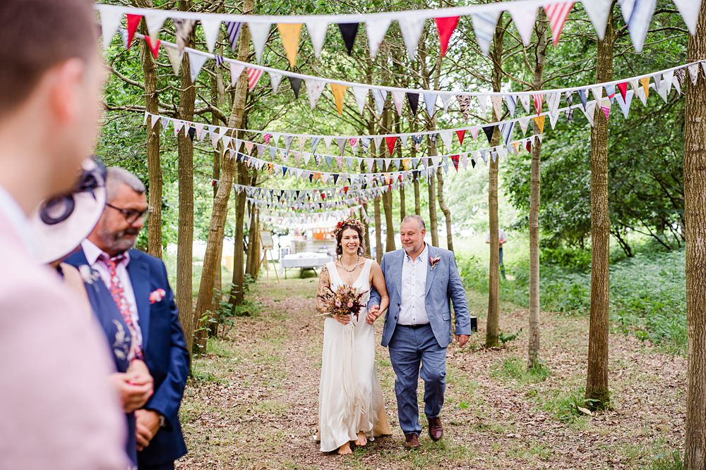 Off Grid Woodland Wedding Purple Kite Photography