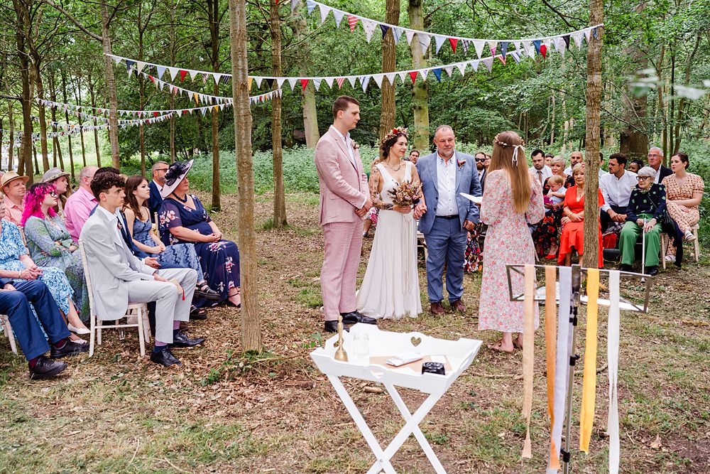 Off Grid Woodland Wedding Purple Kite Photography