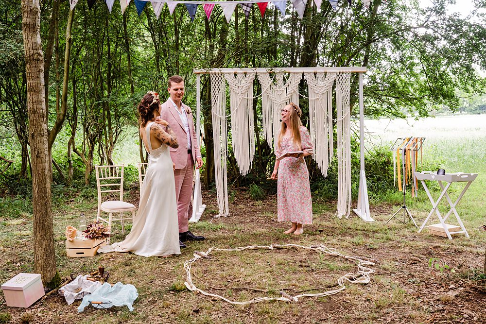 Off Grid Woodland Wedding Purple Kite Photography