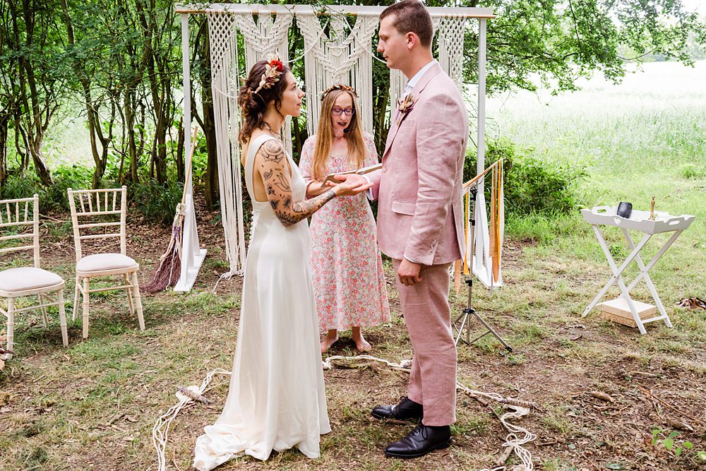 Off Grid Woodland Wedding Purple Kite Photography