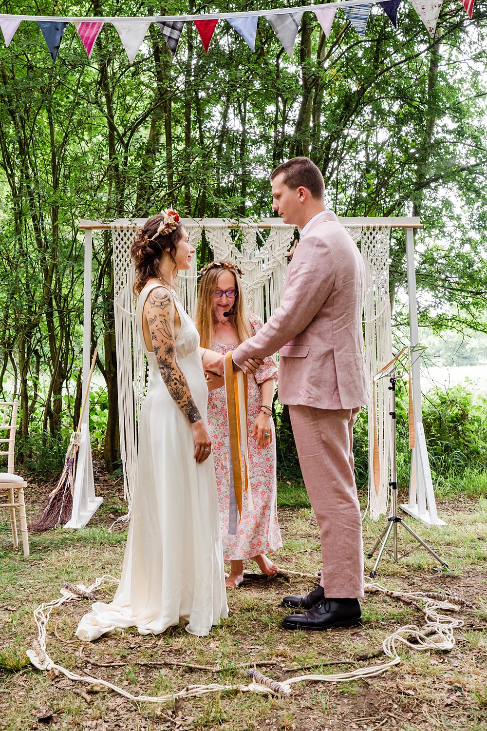 Off Grid Woodland Wedding Purple Kite Photography