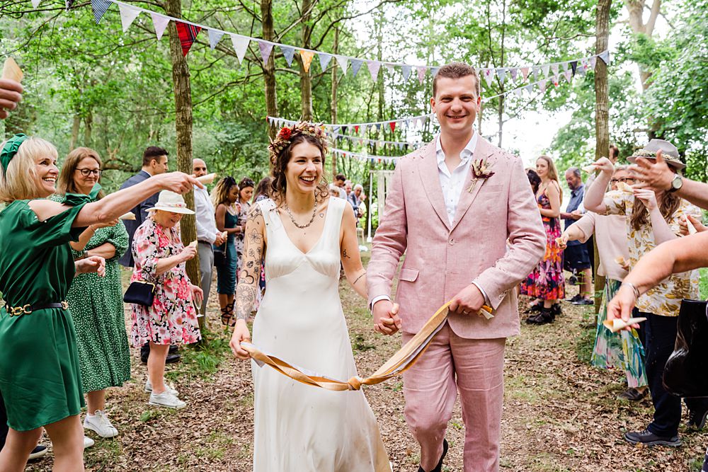 Off Grid Woodland Wedding Purple Kite Photography