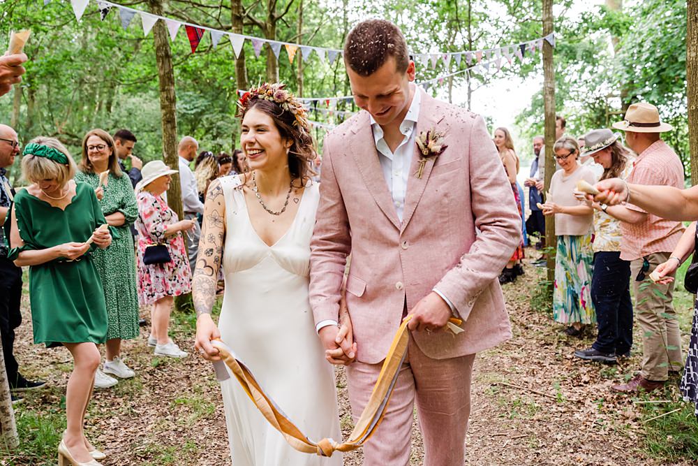 Off Grid Woodland Wedding Purple Kite Photography