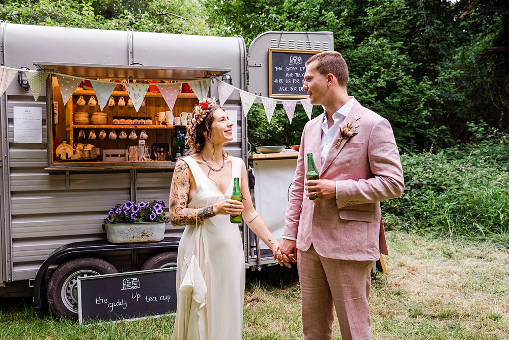 Off Grid Woodland Wedding Purple Kite Photography