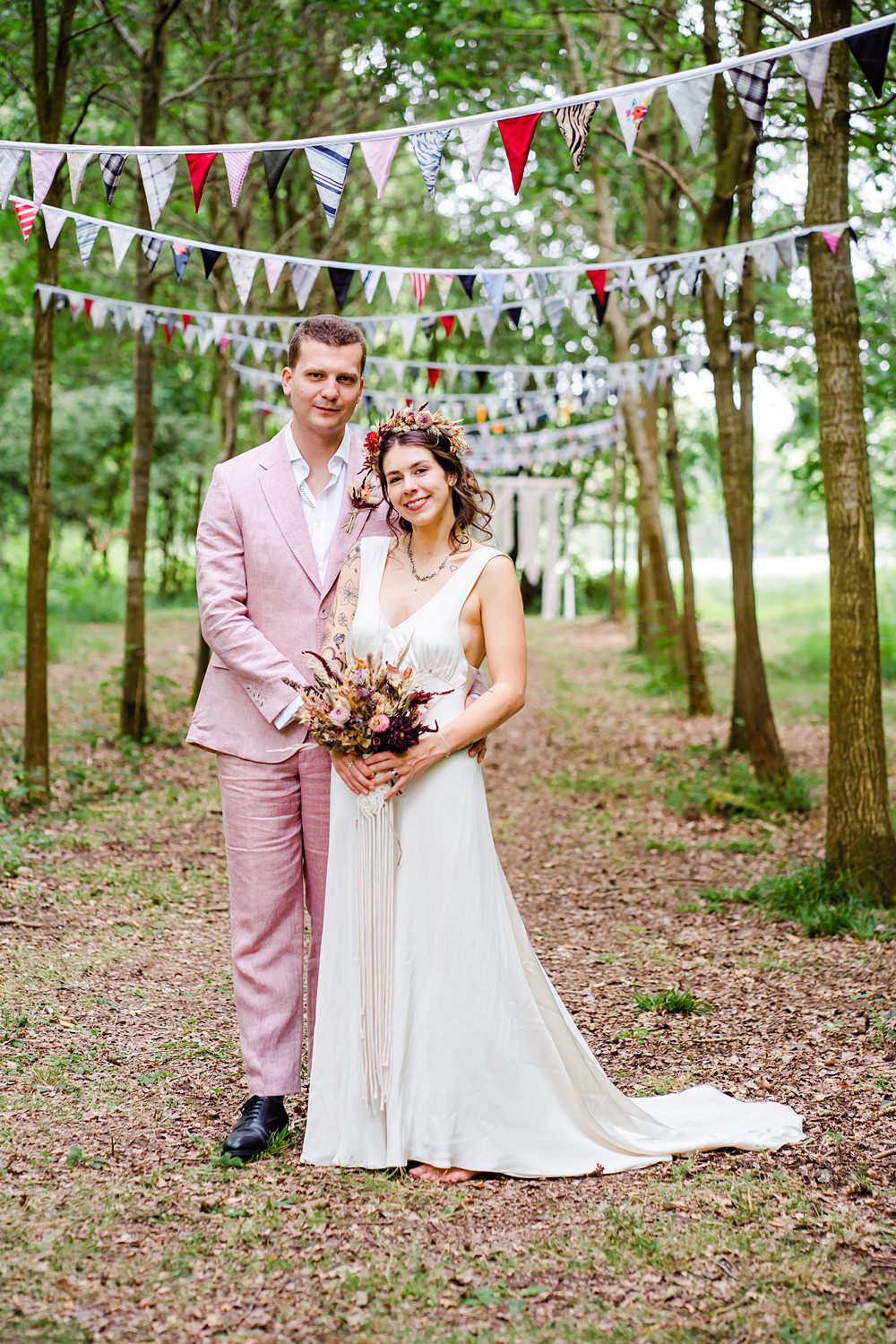 Off Grid Woodland Wedding Purple Kite Photography