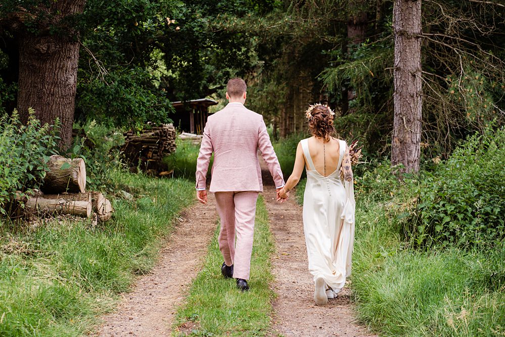 Off Grid Woodland Wedding Purple Kite Photography