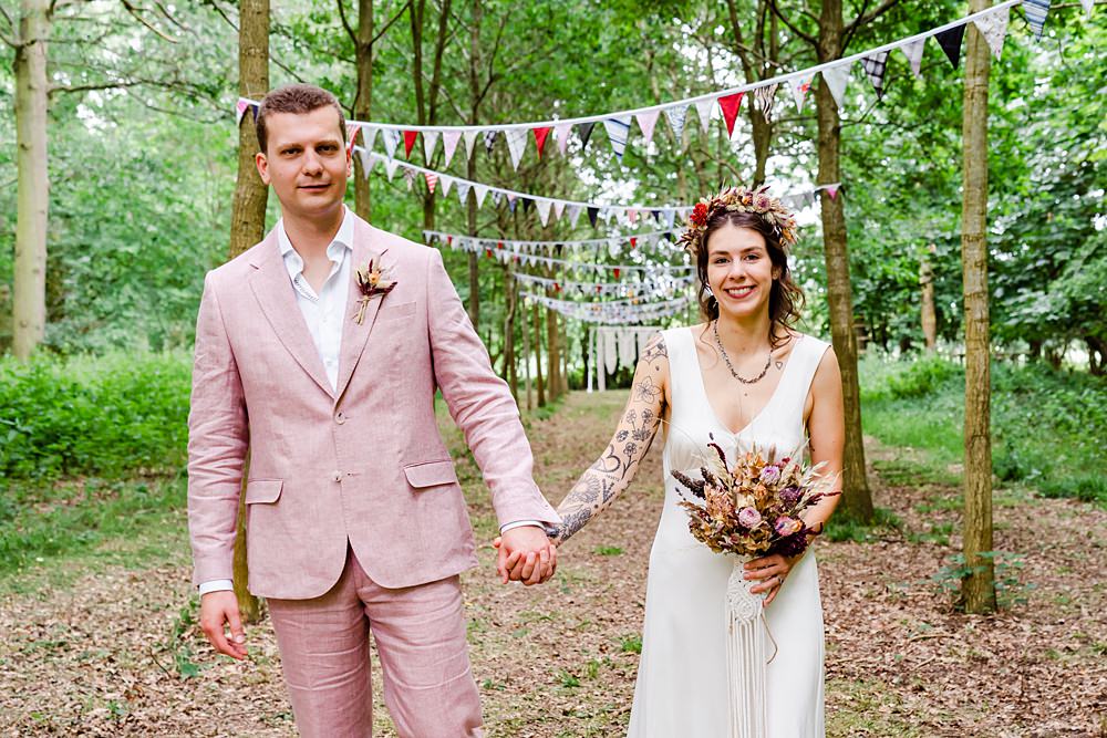 Off Grid Woodland Wedding Purple Kite Photography