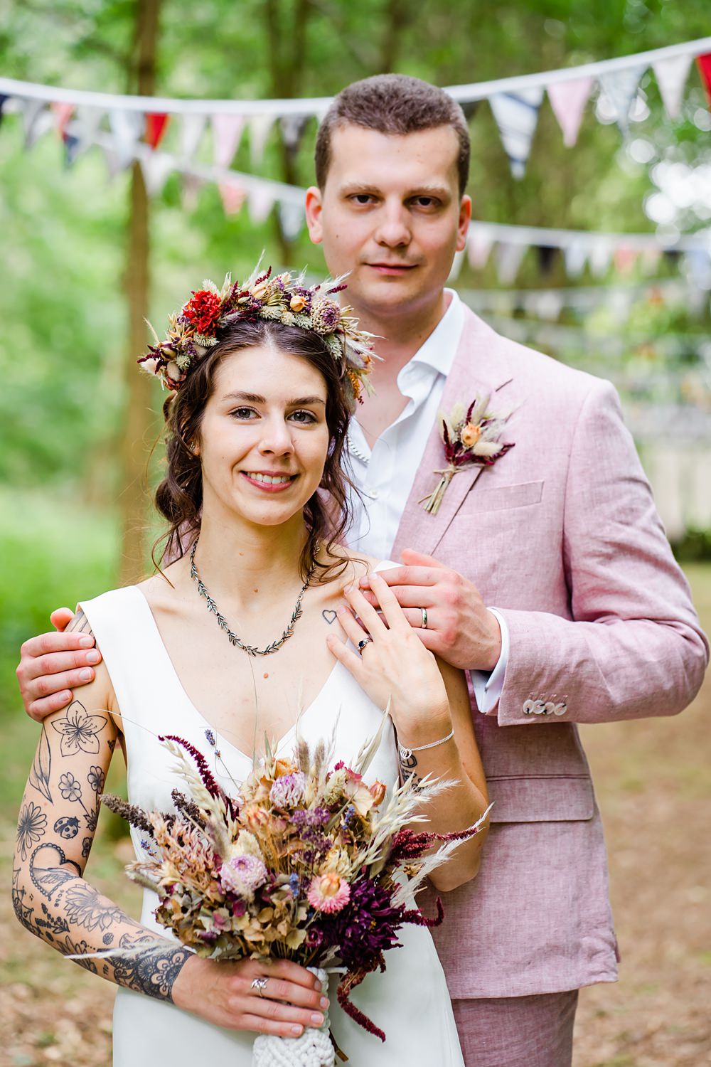 Off Grid Woodland Wedding Purple Kite Photography