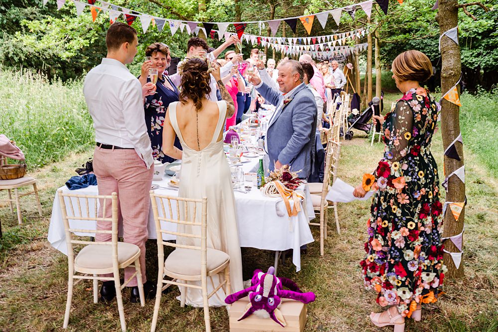 Off Grid Woodland Wedding Purple Kite Photography