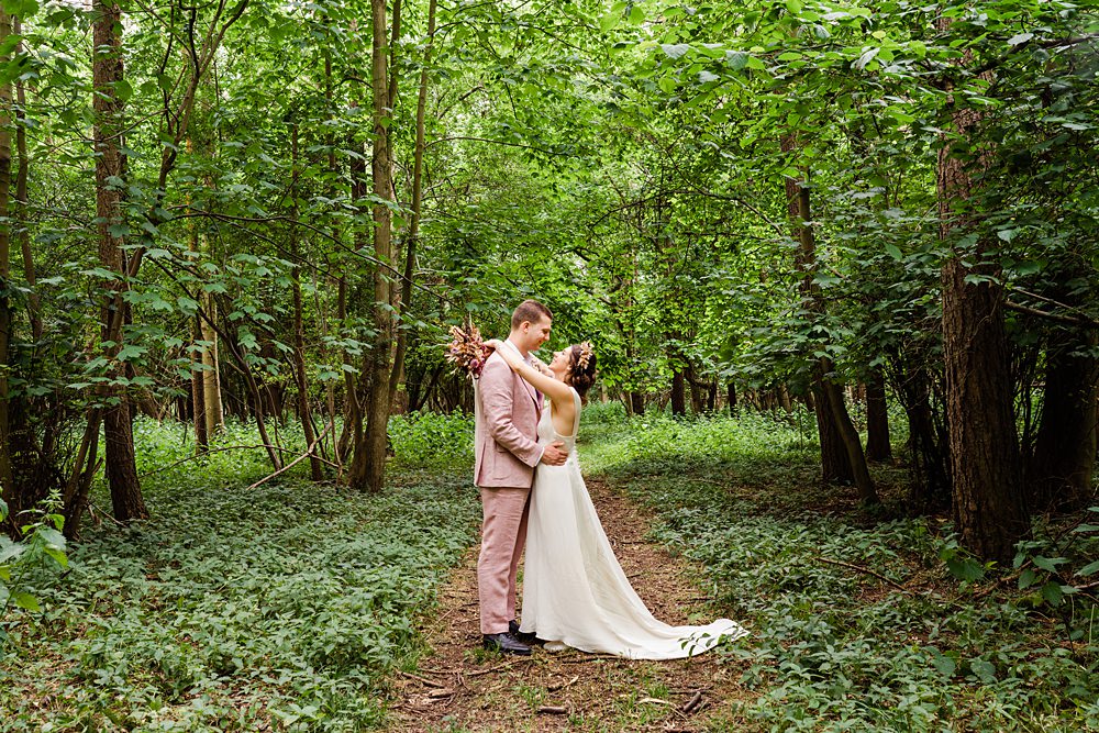 Off Grid Woodland Wedding Purple Kite Photography