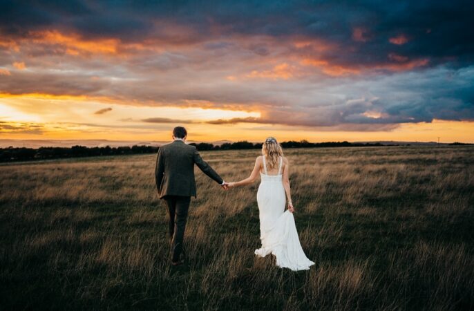 Pagoda Wedding Ceremony Holly Collings Photography Sunset
