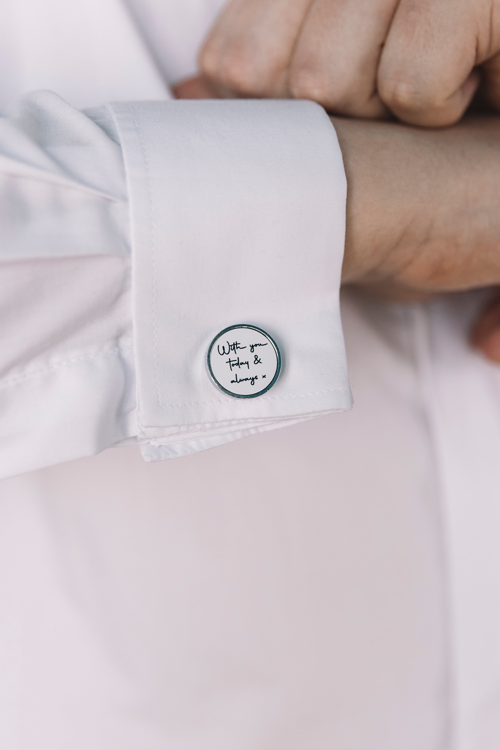 Groom Cufflinks Pavilion Gardens Buxton Wedding Lauren Elliott Photography