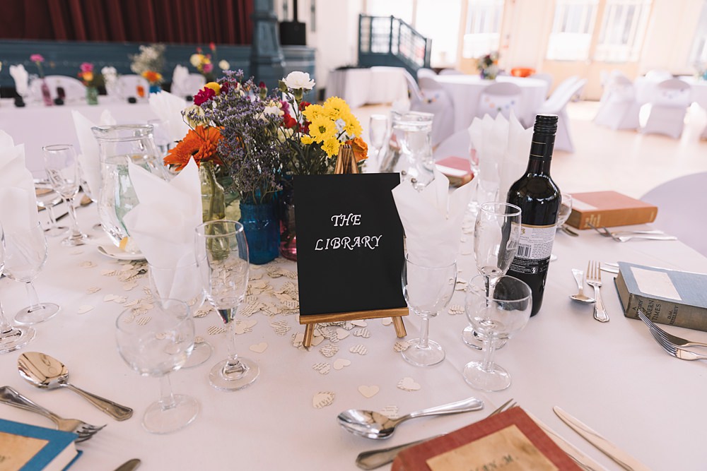 Harry Potter Table Names Decor Theme Pavilion Gardens Buxton Wedding Lauren Elliott Photography