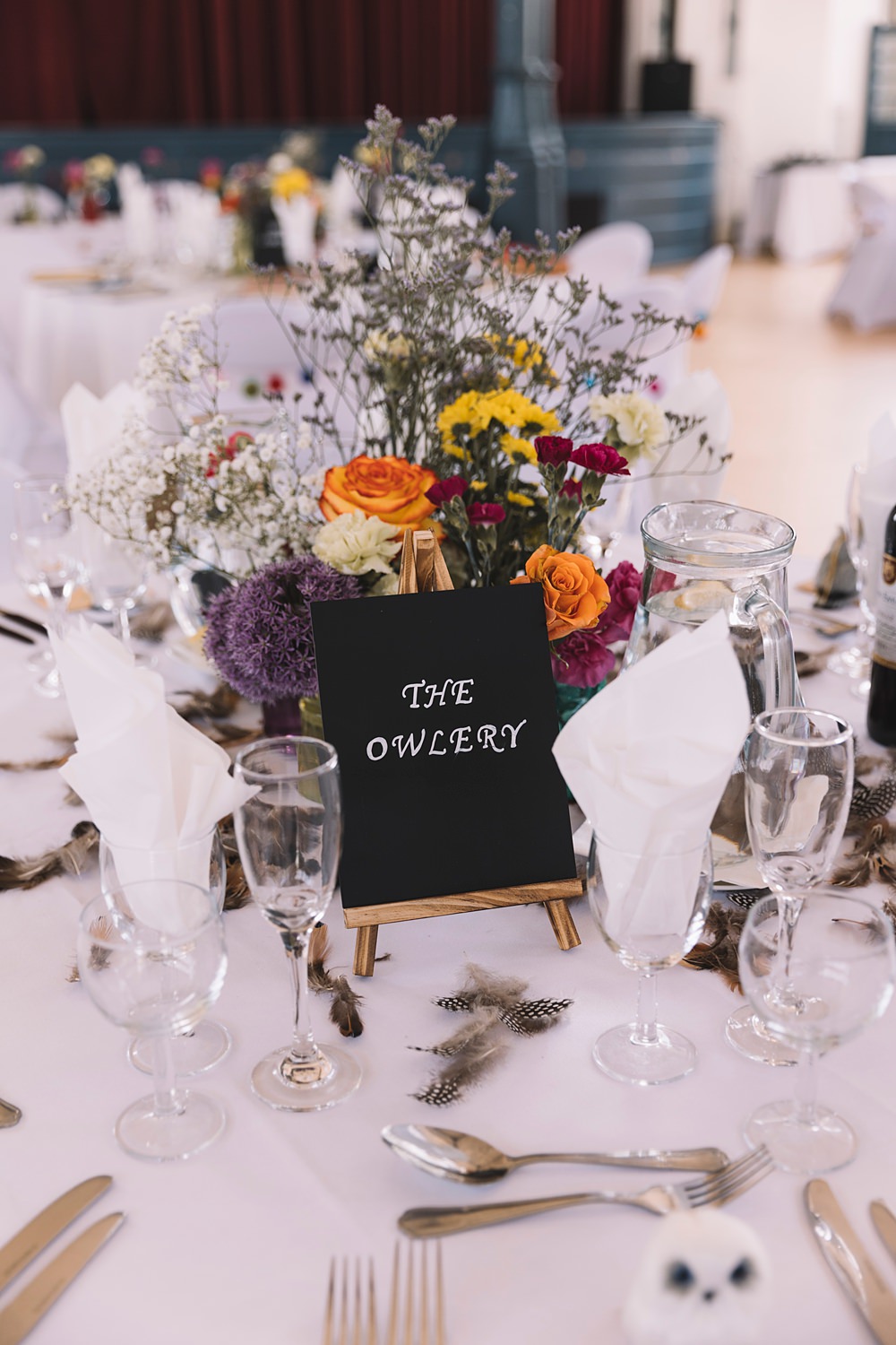 Harry Potter Table Names Decor Theme Pavilion Gardens Buxton Wedding Lauren Elliott Photography