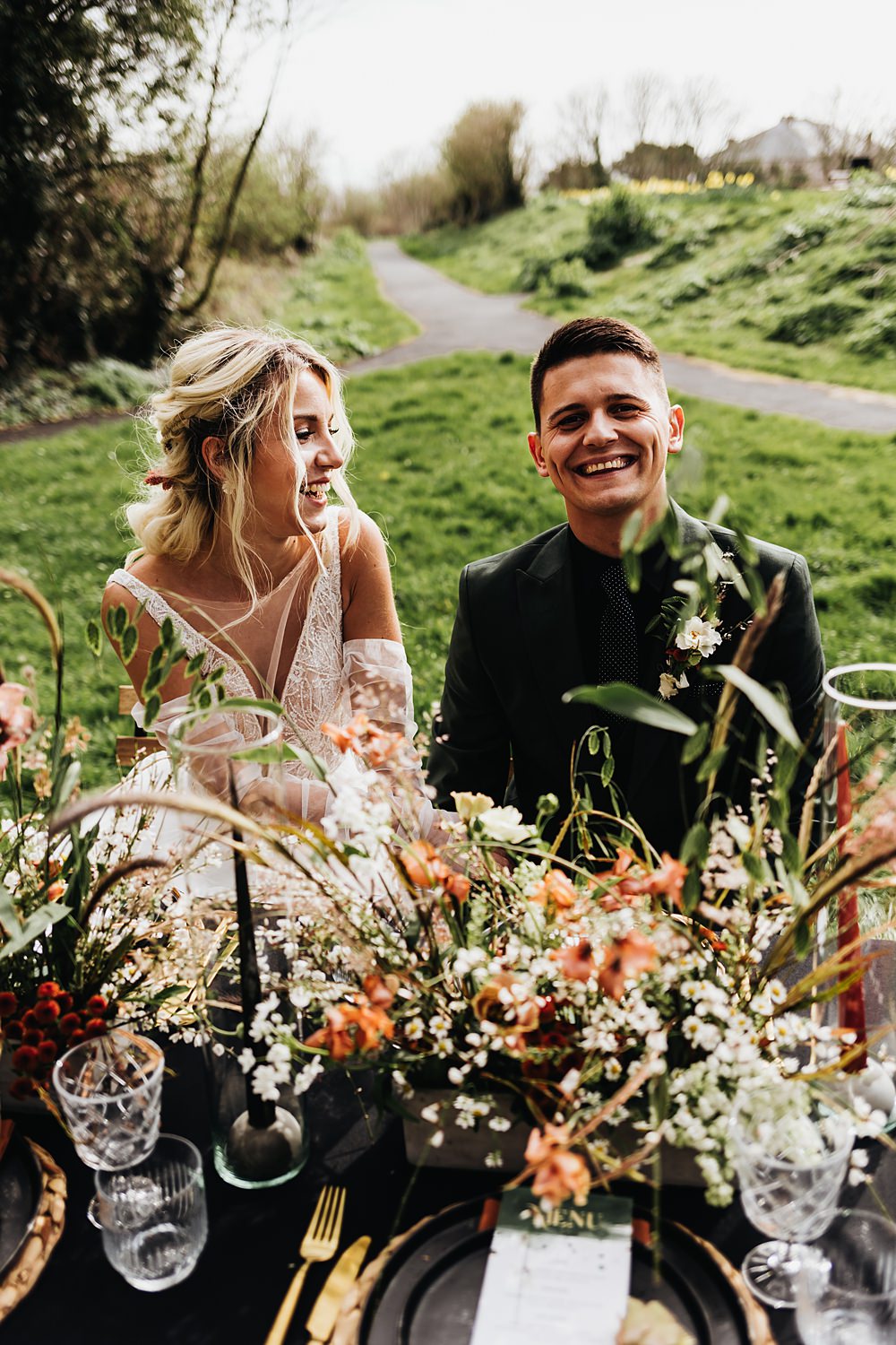 Rust Green Wedding Ideas Julie Clarke Photography Table Flower Decor