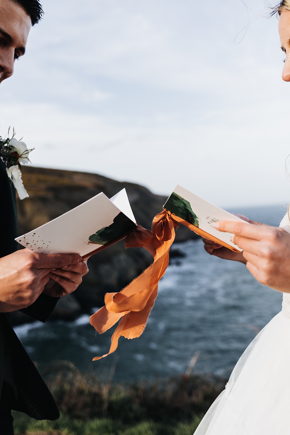 Vow Books Rust Green Wedding Ideas Julie Clarke Photography