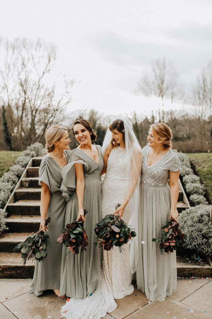 navy blue dress for baby girl AW.Bridal A-Line V-Neck Floor Length Long Sleeves Cutout Long Bridesmaid Dresses Dress Sage Green Size 16 main image 0