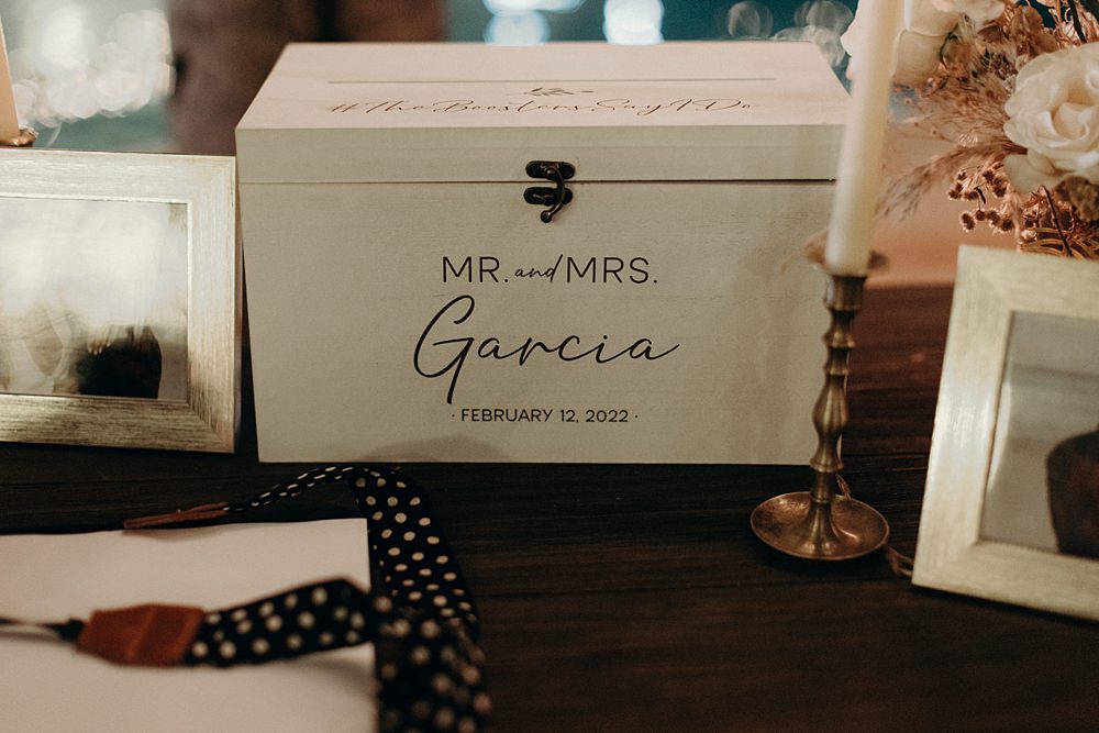 Card Post Box Villa La Joya Wedding Andre Gouin Photography