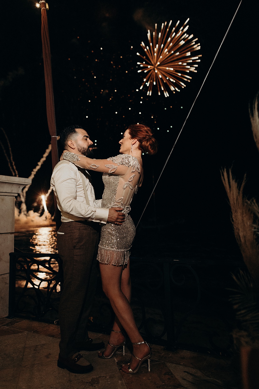 Fireworks Villa La Joya Wedding Andre Gouin Photography