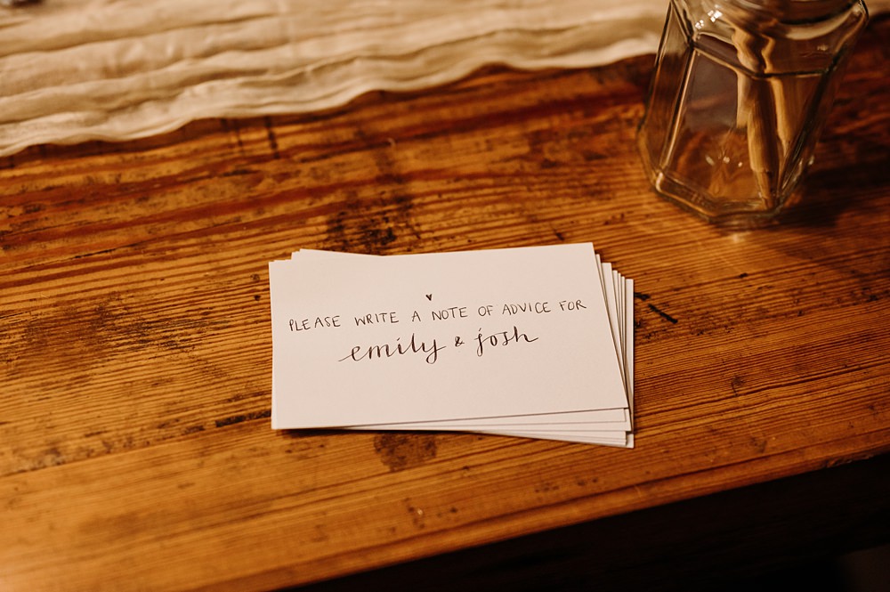 Guest Book Advice Cards Cockley Woodland Weddings Don’t Delete The Kisses