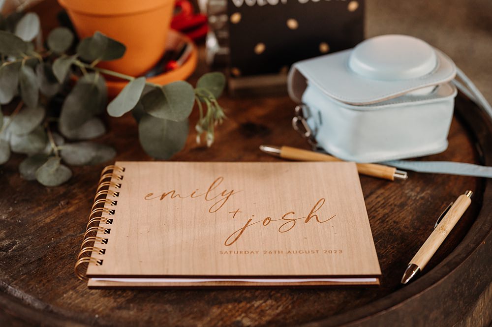 Wooden Guest Book Cockley Woodland Weddings Don’t Delete The Kisses