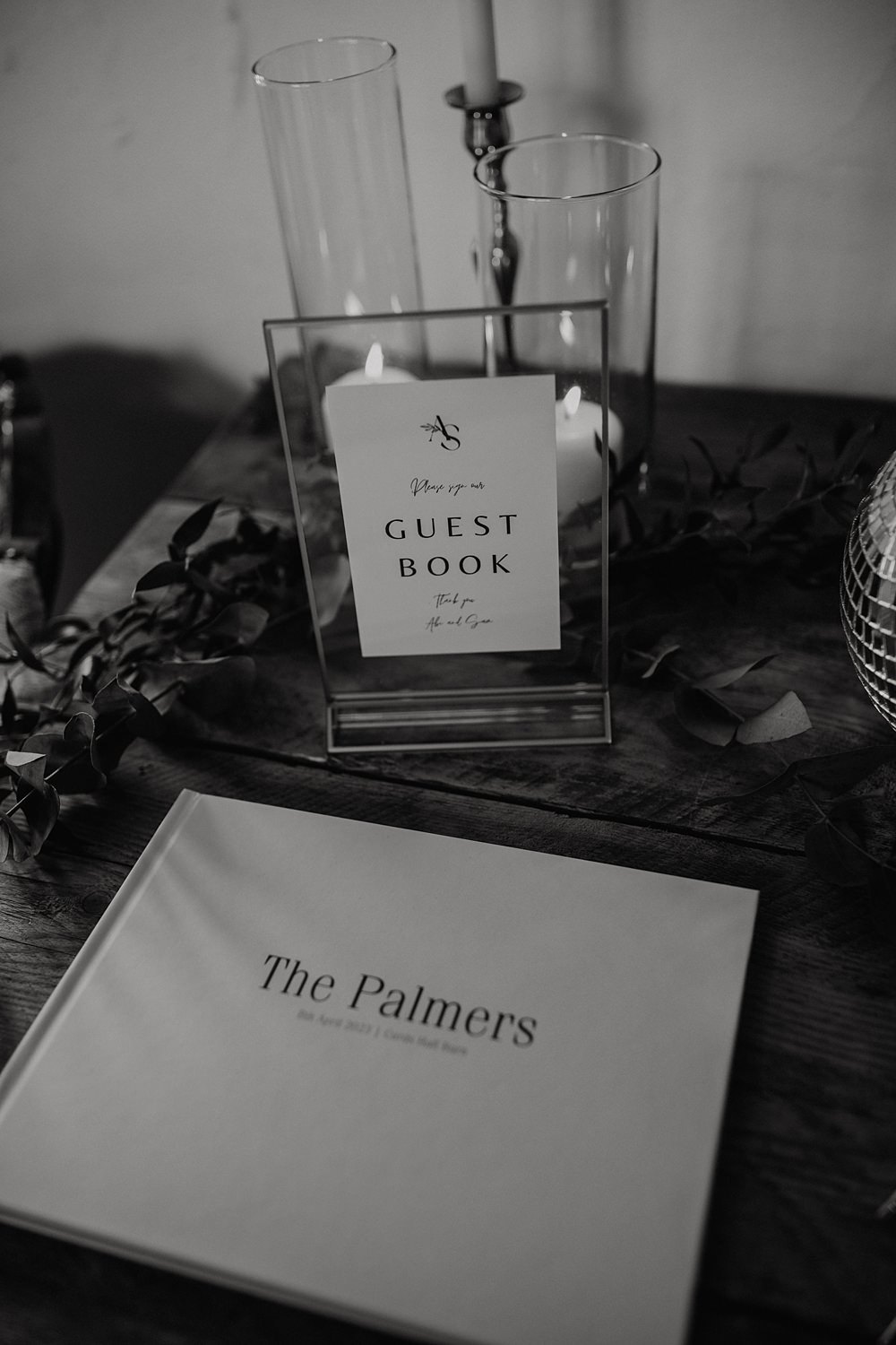 Guest Book Table Curds Hall Barn Wedding Aurora Grey Photography