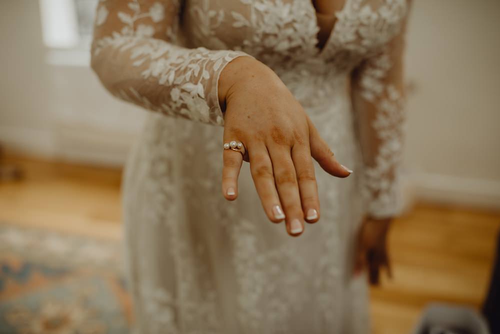 Nails Manicure Bride Curds Hall Barn Wedding Aurora Grey Photography