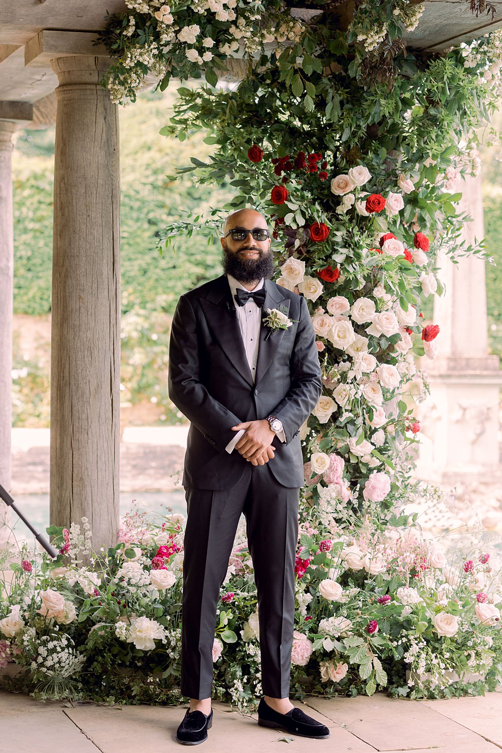 Groom Tuxedo Black Suit Euridge Manor Wedding Jessy Papasavva Photography