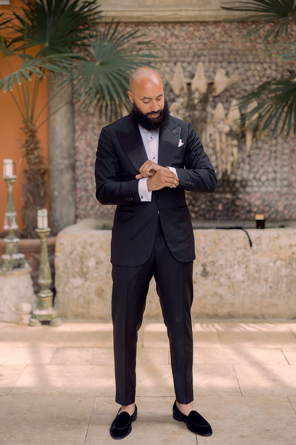 Groom Tuxedo Black Suit Euridge Manor Wedding Jessy Papasavva Photography
