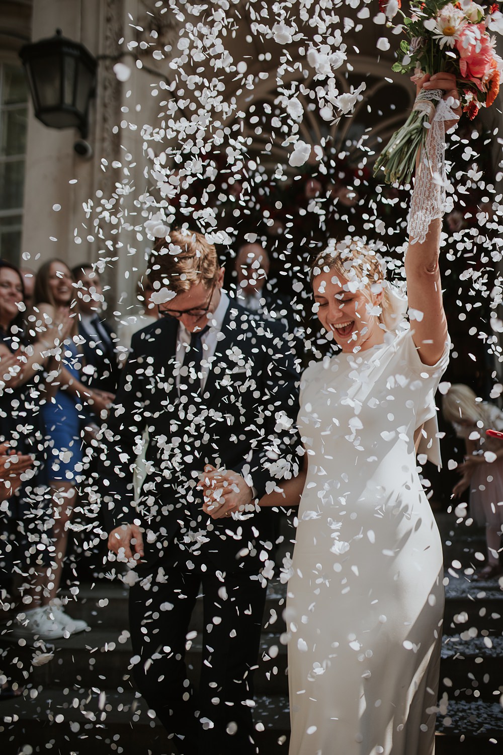 Confetti Throw Home SW15 Wedding Grace Pham Photography