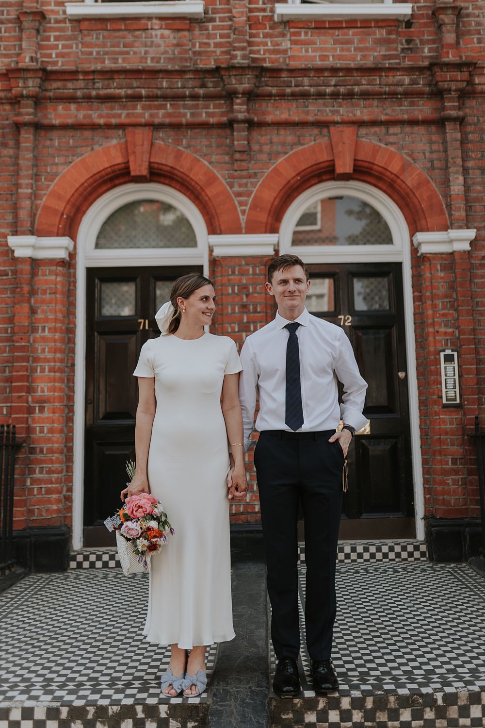 Home SW15 Wedding Grace Pham Photography Short Tea Length Dress Bride